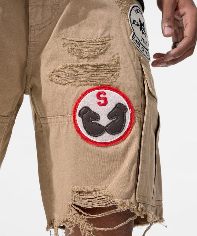 Jordan Craig War Angel Cargo Shorts - Khaki