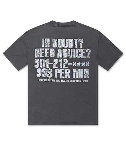 Valabasas Advice Tee - Vintage Grey