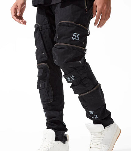 Jordan Craig Field Tech Slim Fit Cargo Pants - Black