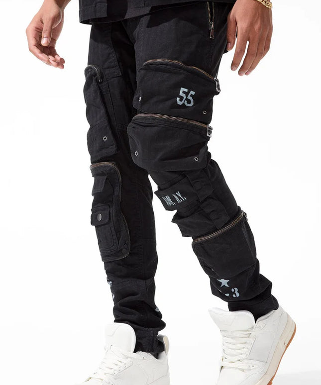 Jordan Craig Field Tech Slim Fit Cargo Pants - Black