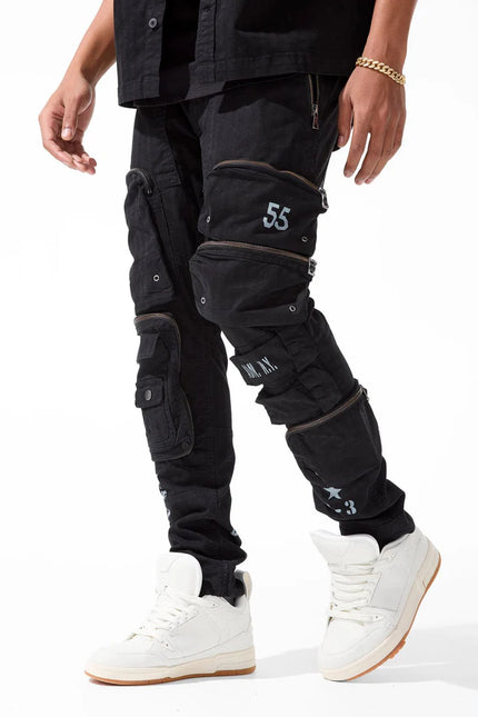 Jordan Craig Field Tech Slim Fit Cargo Pants - Black