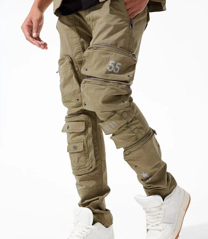 Jordan Craig Field Tech Slim Fit Cargo Pants - Olive