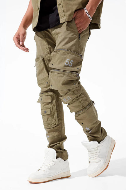 Jordan Craig Field Tech Slim Fit Cargo Pants - Olive