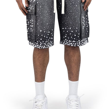 Rebel Denim Frosty Denim Jorts - Black Sand