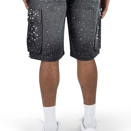 Rebel Denim Frosty Denim Jorts - Black Sand
