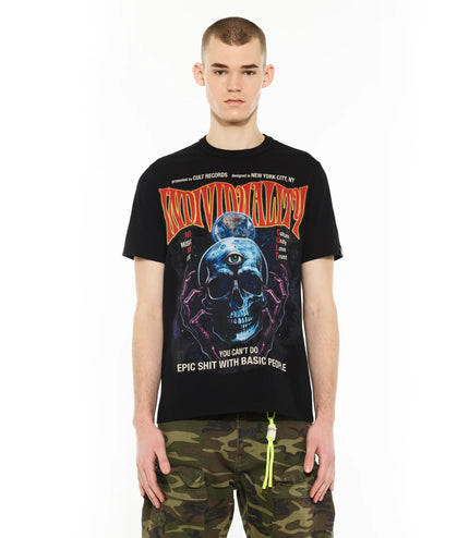 Cult Of Individuality Psychedelic Crew Tee - Black