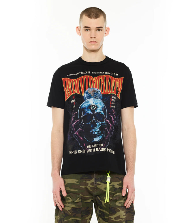 Cult Of Individuality Psychedelic Crew Tee - Black