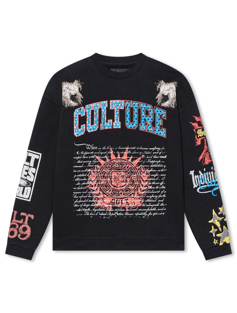 Cult Of Individuality Culture Sweatshirt - Black