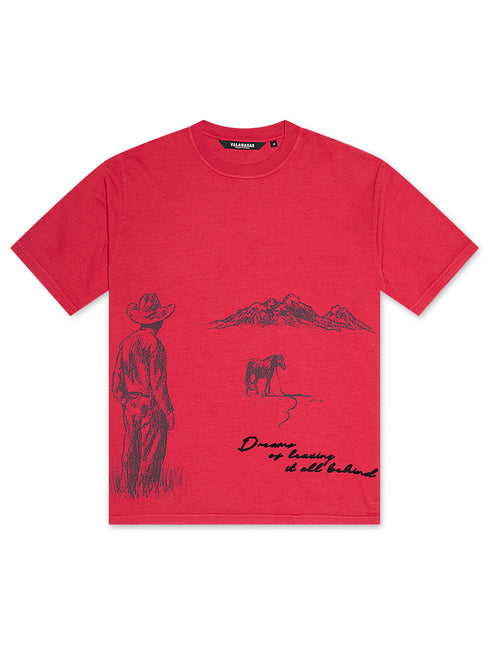 Valabasas Valley Visions Tee - Red