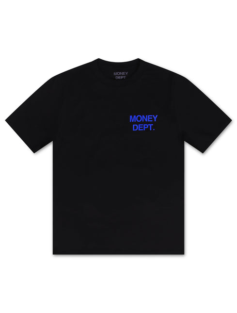 Money Dept. Los Angeles Heavyweight Tee - Black/Royal Blue