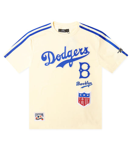 Pro Standard Brooklyn Dodgers Retro Stripe Tee - Cream