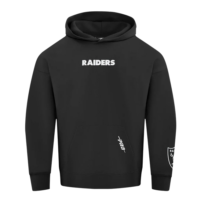 Pro Standard Las Vegas Raiders Wingspan Drop Shoulder Hoodie - Black