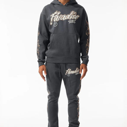 Jordan Craig Paradise Tour Fleece Stacked Joggers - Charcoal