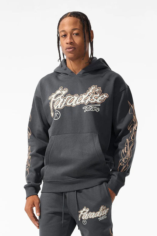 Sudadera con capucha Jordan Craig Paradise Tour de forro polar - Color carbón