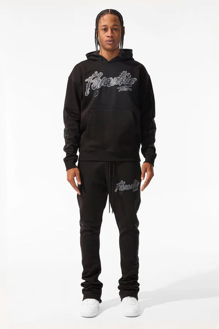 Jordan Craig Paradise Tour Fleece Stacked Joggers - Noir