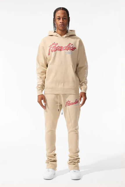 Jordan Craig Paradise Tour Fleece Stacked Joggers - Sand