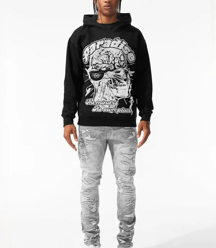 Jordan Craig Cranial Paradise Pullover - Black