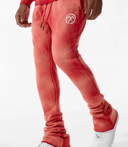 Jordan Craig Afterlife Stacked Sweatpants - Red