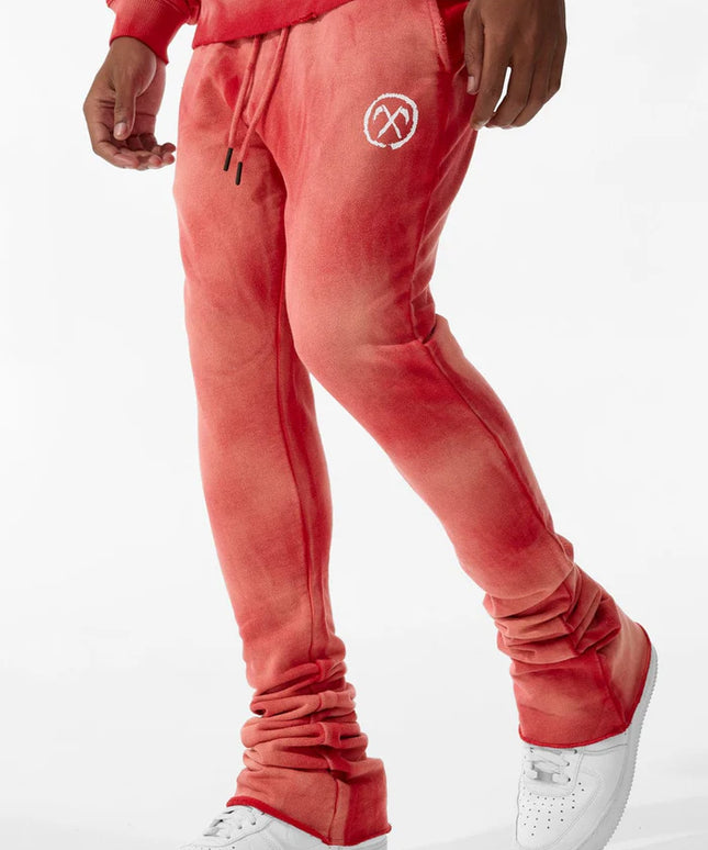 Jordan Craig Afterlife Stacked Sweatpants - Red