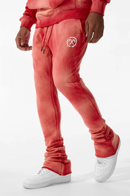 Jordan Craig Afterlife Stacked Sweatpants - Red