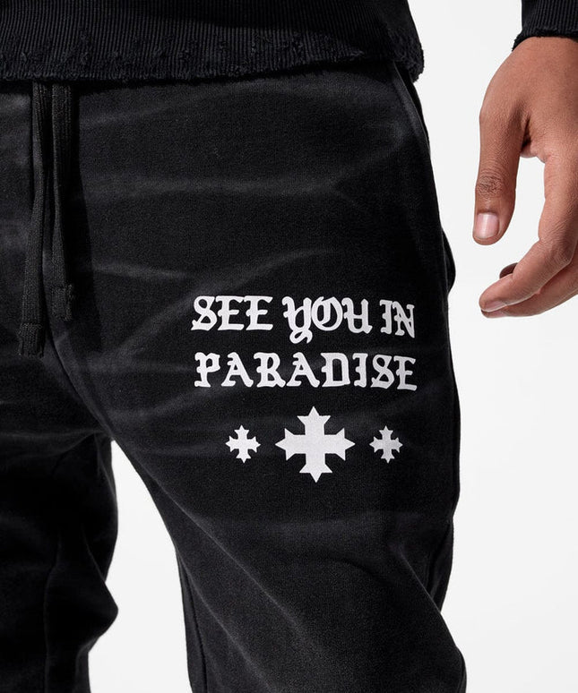 Jordan Craig Stacked Sweatpants - Vintage Black