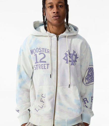 Jordan Craig Wooster Zip Up Hoodie - Cream