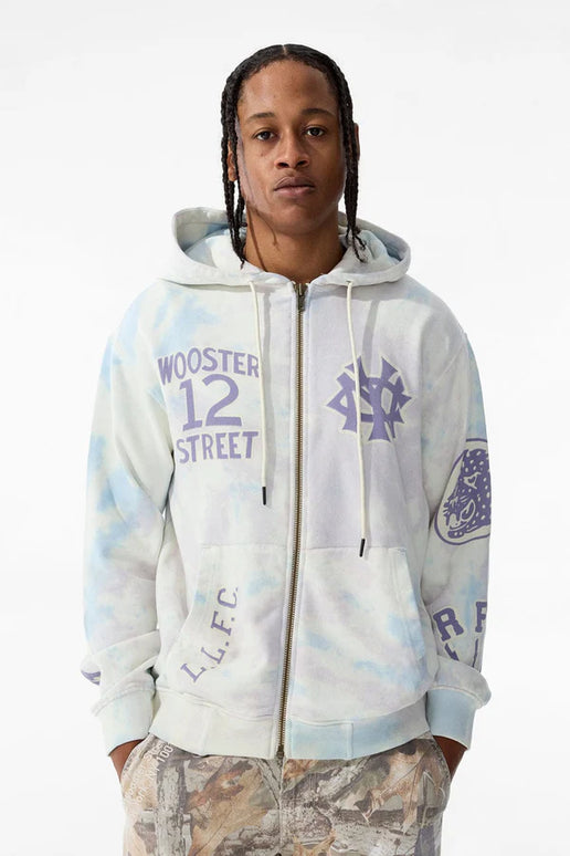 Jordan Craig Wooster Zip Up Hoodie - Cream