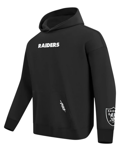 Pro Standard Las Vegas Raiders Wingspan Drop Shoulder Hoodie - Black
