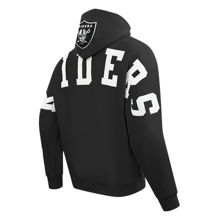 Pro Standard Las Vegas Raiders Wingspan Drop Shoulder Hoodie - Black