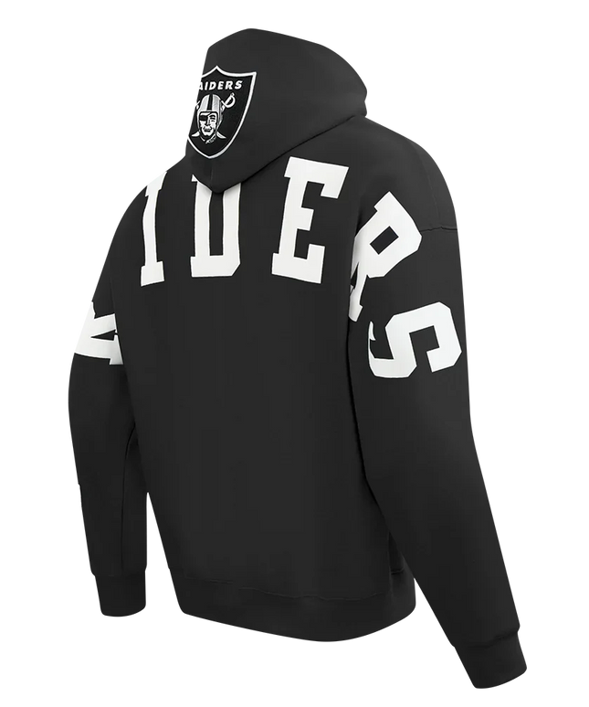 Pro Standard Las Vegas Raiders Wingspan Drop Shoulder Hoodie - Black