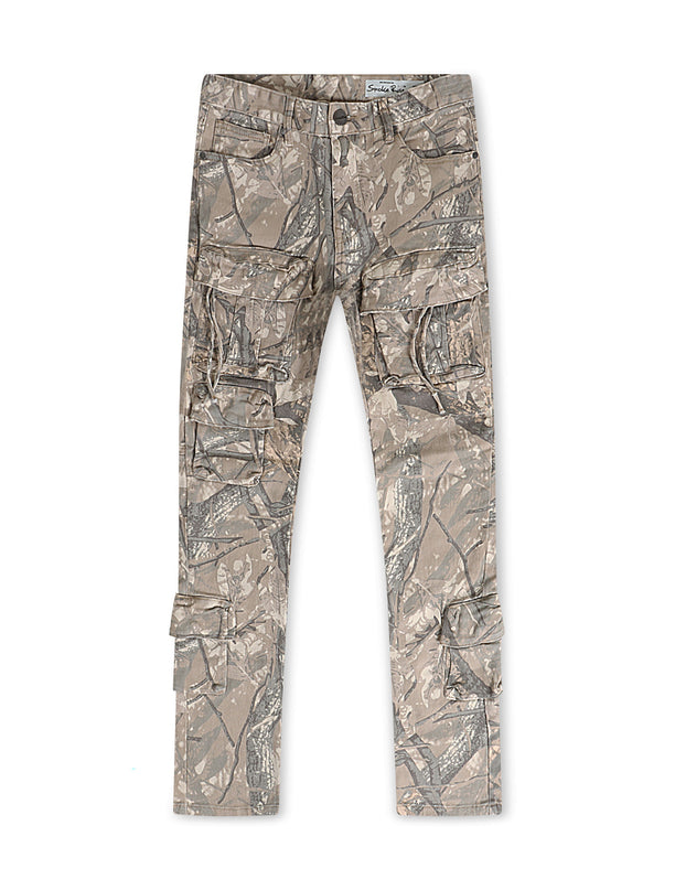 Smoke Rise Multi Cargo Pocket Slim Fit Jean - Hunting Camo