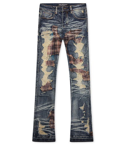 Valabasas Sigma Stacked Flare Jean - Vintage Blue