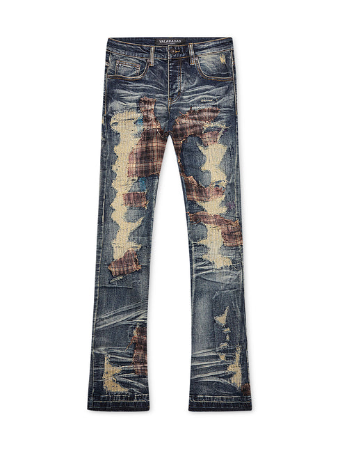 Valabasas Sigma Stacked Flare Jean - Vintage Blue