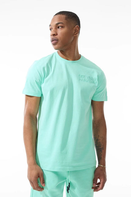 Jordan Craig Paradise Tonal Tee - Aqua