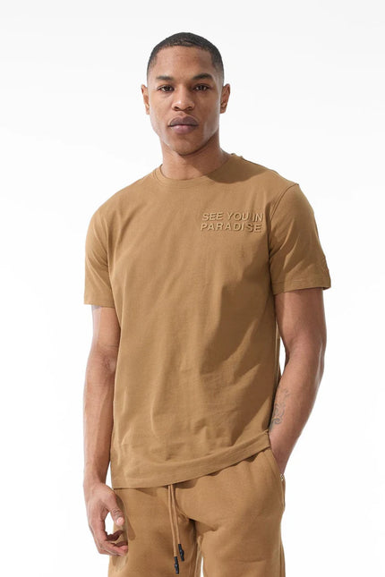 Jordan Craig Paradise Tonal Tee - Mocha