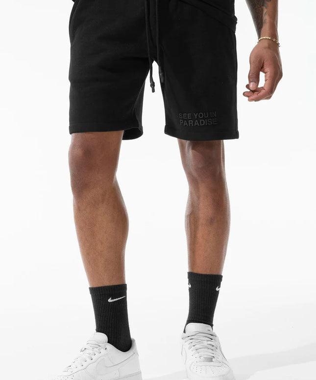 Jordan Craig Paradise Tonal Shorts - Black