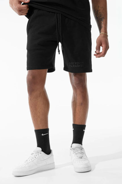 Jordan Craig Paradise Tonal Shorts - Black