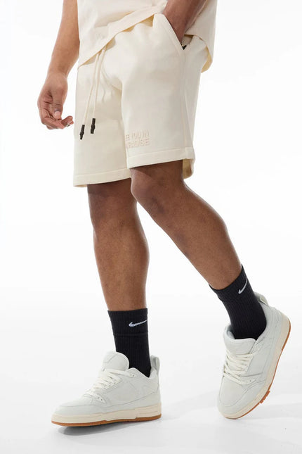 Jordan Craig Paradise Tonal Shorts - Bone