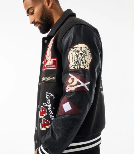 Jordan Craig Carpe Diem Varsity Jacket - Black