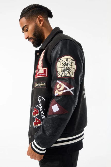 Jordan Craig Carpe Diem Varsity Jacket - Black