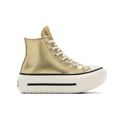 Converse Big Kids All Star Lift Double Stack Platform - Metallic Gold