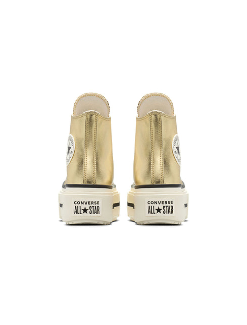 Converse Big Kids All Star Lift Double Stack Platform - Metallic Gold