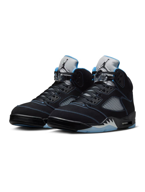 Air Jordan Mens 5 Retro - Black Carolina