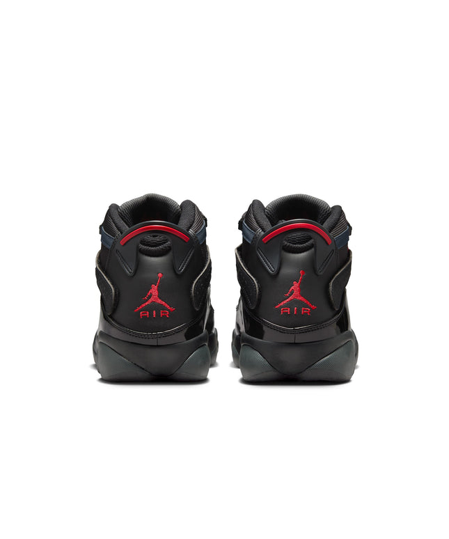 Air Jordan 6 Rings para hombre - Negro/Rojo fuego