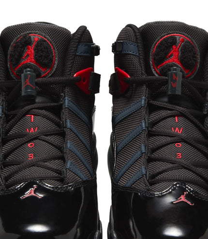 Air Jordan Mens 6 Rings - Black/Fire Red