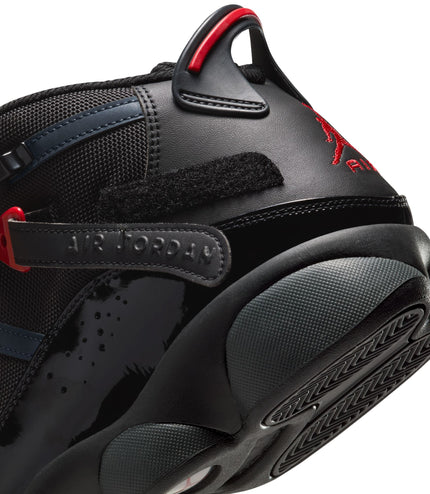 Air Jordan Mens 6 Rings - Black/Fire Red