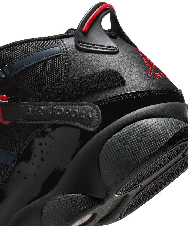 Air Jordan 6 Rings para hombre - Negro/Rojo fuego
