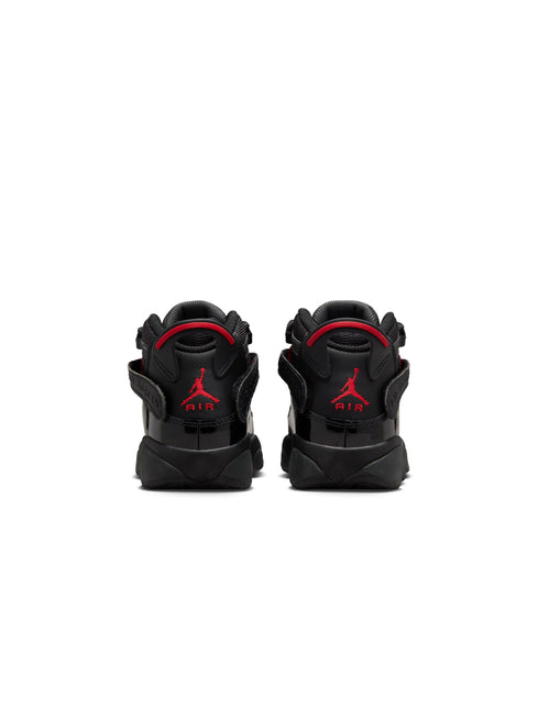 Air Jordan Big Kids 6 Rings - Black/Fire Red