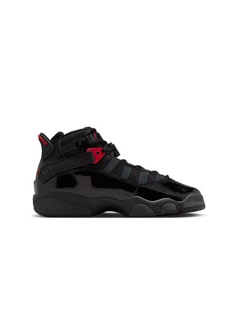 Air Jordan Big Kids 6 Rings - Black/Fire Red