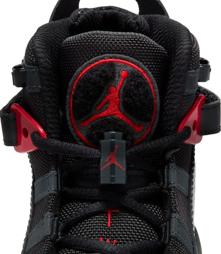 Air Jordan Big Kids 6 Rings - Black/Fire Red